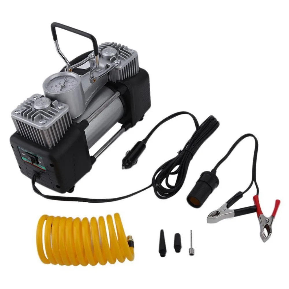 Tire Inflator Dual Cylinder - Compresseur d'air de voiture 12V 60L/min