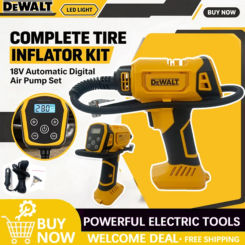 Cordless Tire Inflator 150Psi - Compresseur de pompe à air électrique