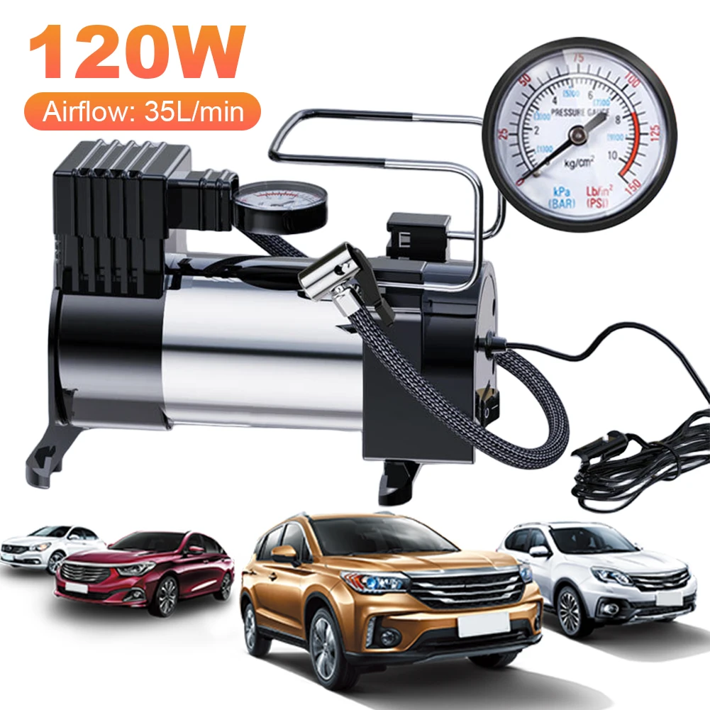Tire Inflator Dual Cylinder - Compresseur d'air portable en métal RapDuty,