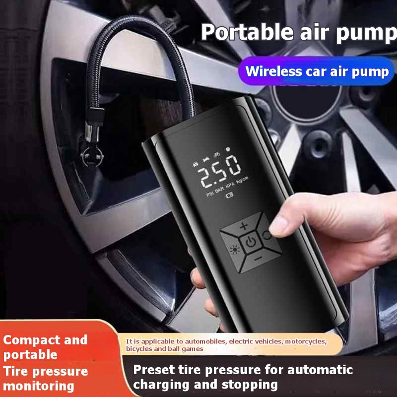Cordless Inflator For Car Bike Ball - Gonfleur de pneus sans fil avec