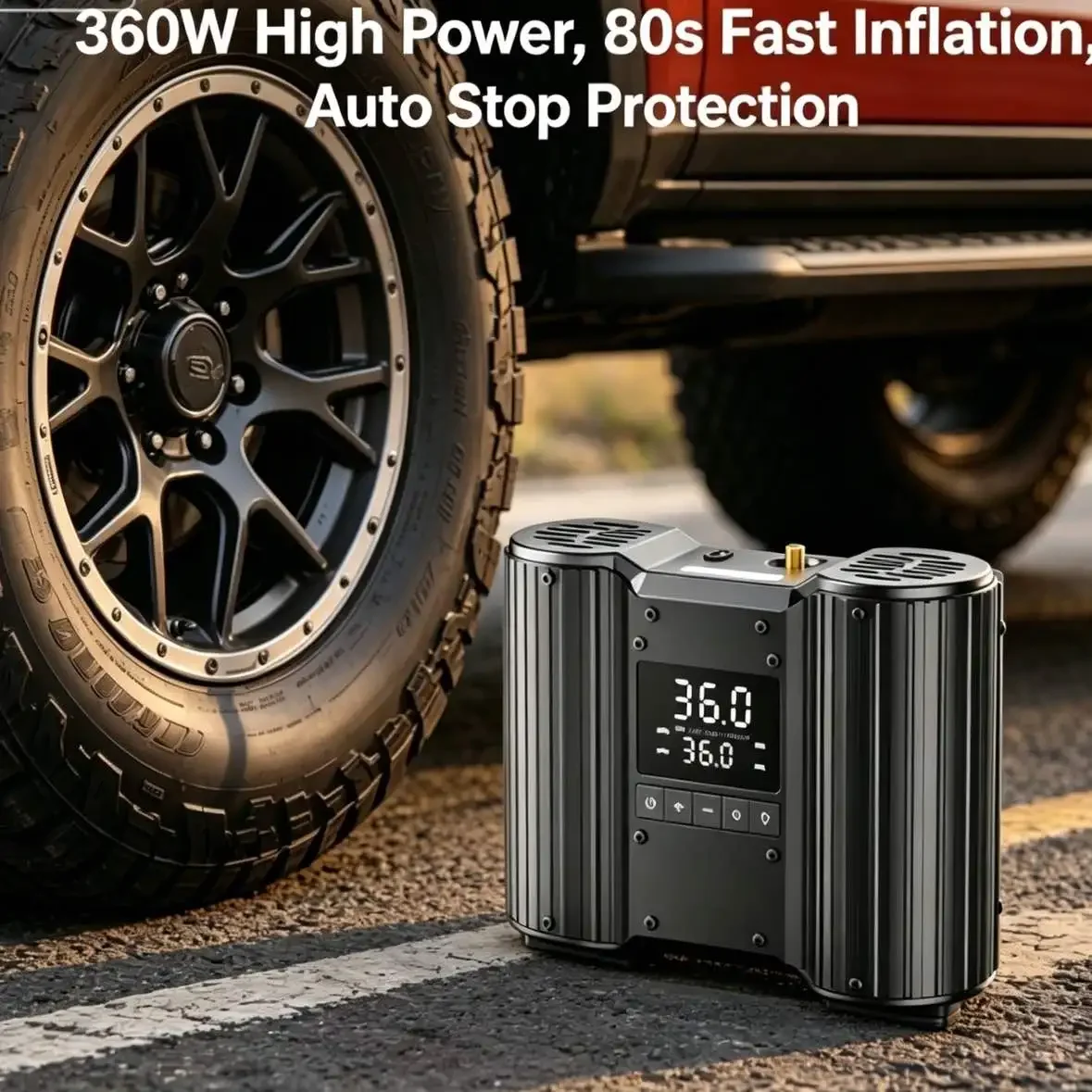 Tire Inflator Dual Cylinder - Gonfleur de pneus double cylindre haute