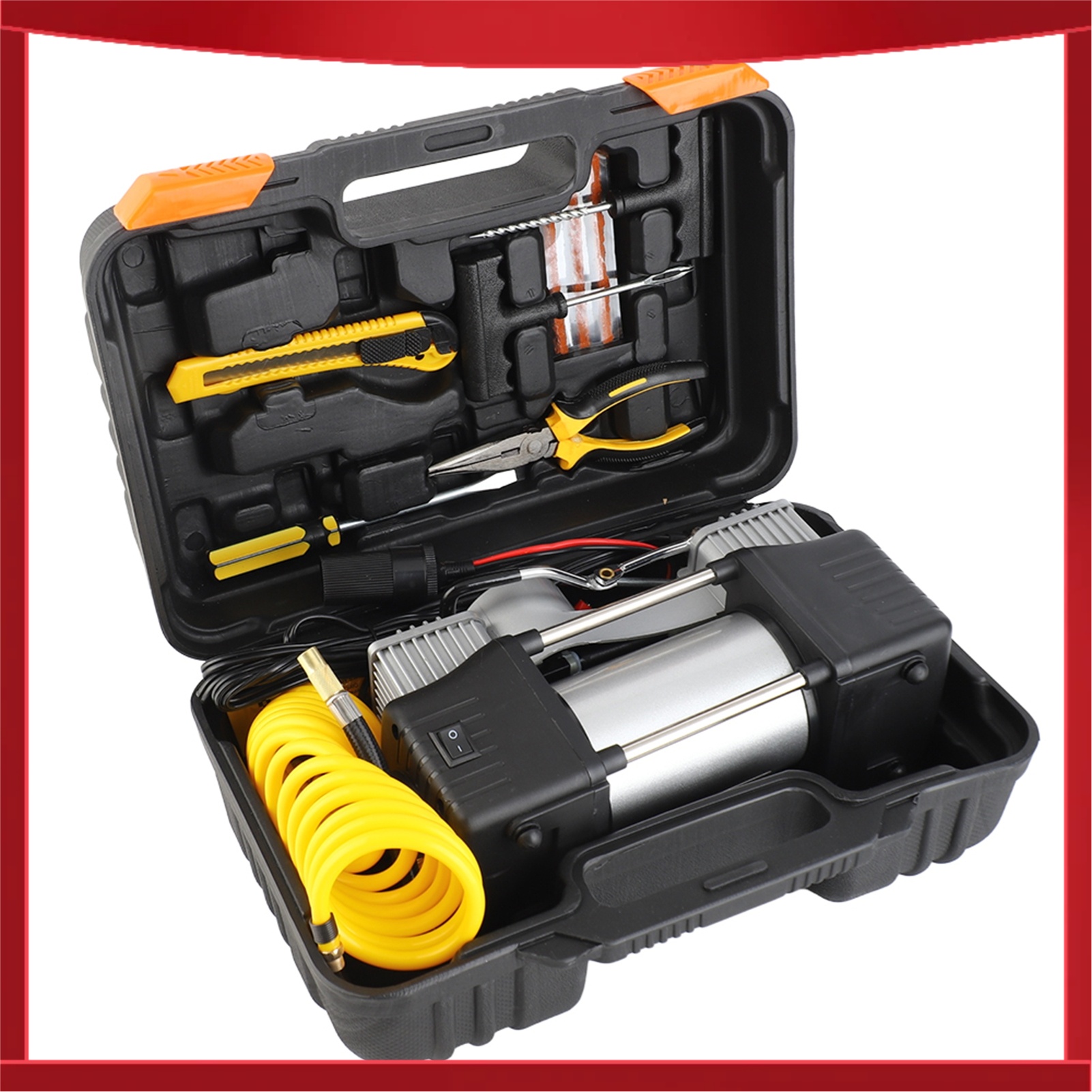 Tire Inflator Dual Cylinder - Compresseur d'air électrique double cylindre haute