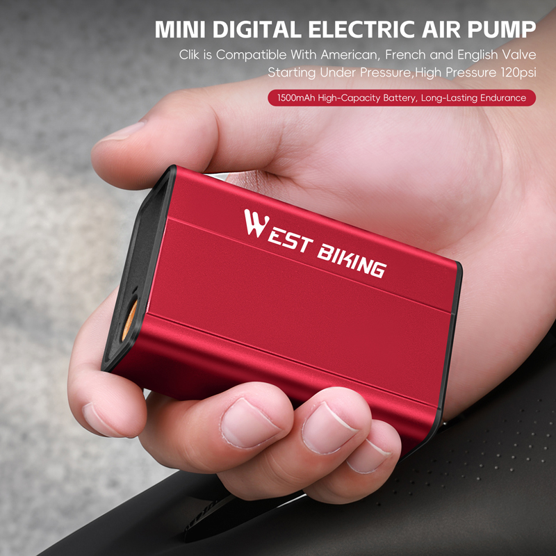 Pompe électrique pour vélo WES - Tire Inflator With Pressure Gauge Auto Stop avis et prix