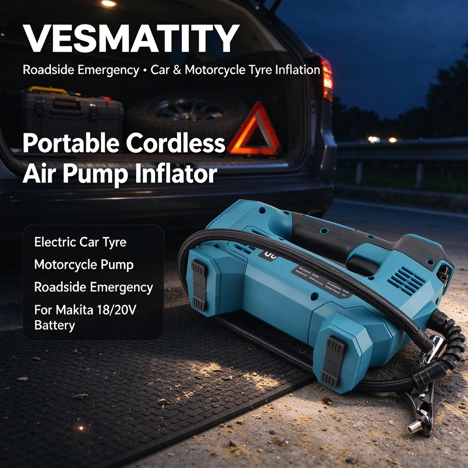 Pompe à air électrique sans fi - Cordless Air Pump 20V Battery avis et prix