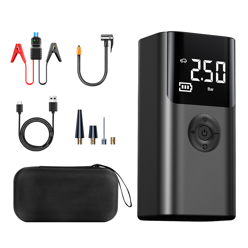Compresseur d'air multifonctio - Portable Air Compressor Jump Starter Combo avis et prix