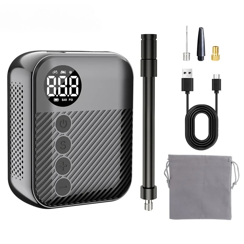 Gonfleur de pneus portable, mi - Tire Inflator With Pressure Gauge Auto Stop avis et prix
