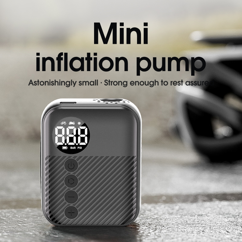 Gonfleur de pneus portable, mi - Tire Inflator With Pressure Gauge Auto Stop avis et prix