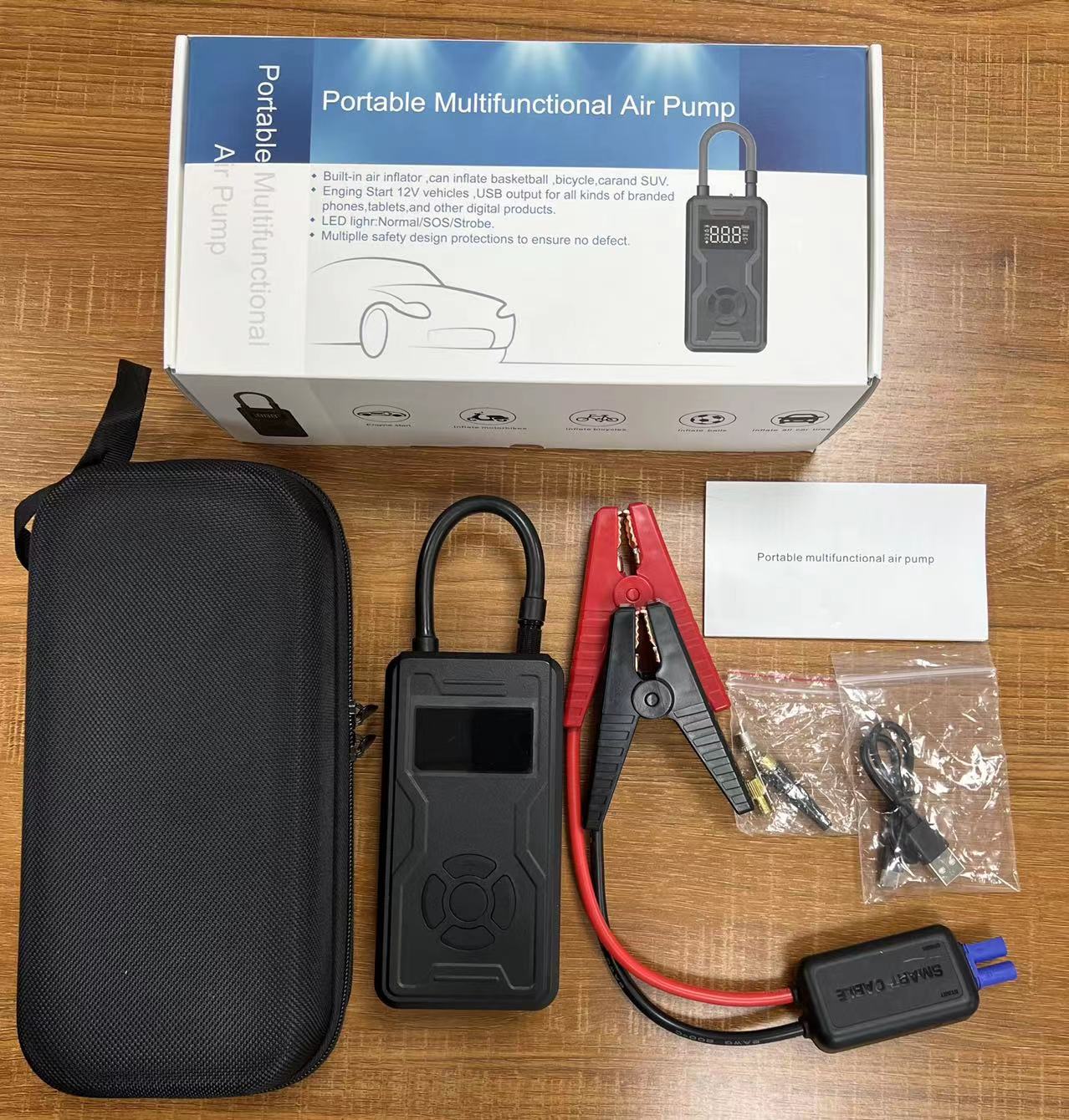 Pompe à air portable 7000 mAh, - Cordless Inflator For Car Bike Ball avis et prix
