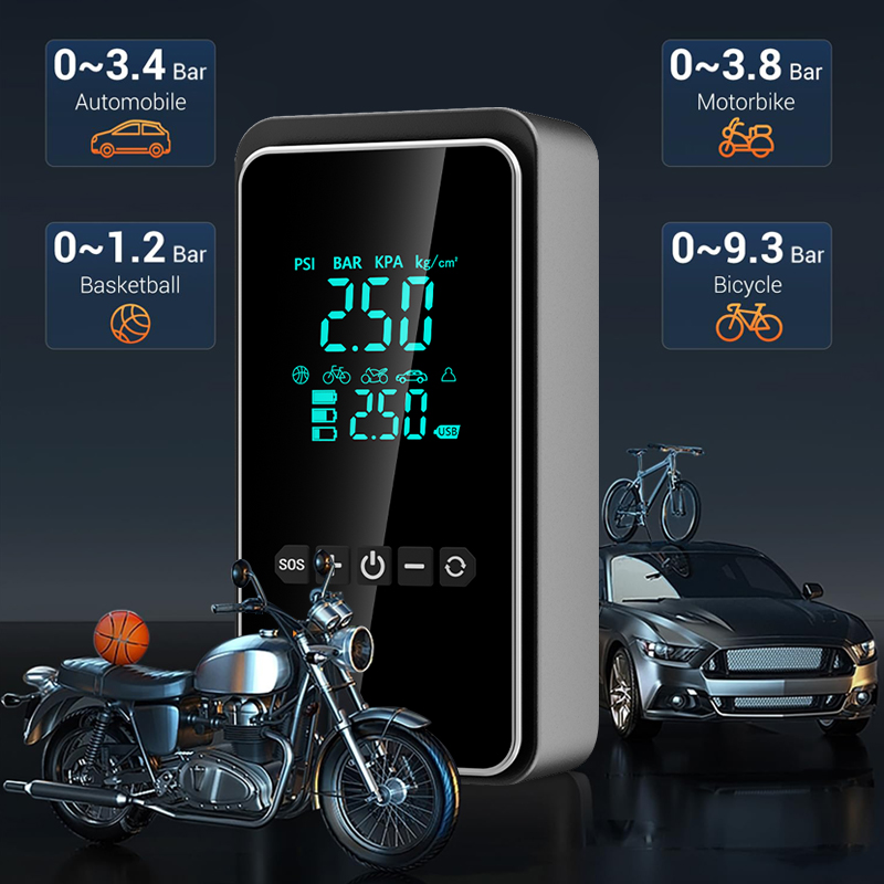 Pompe à air sans fil pour voit - Portable Air Compressor 12V Digital avis et prix