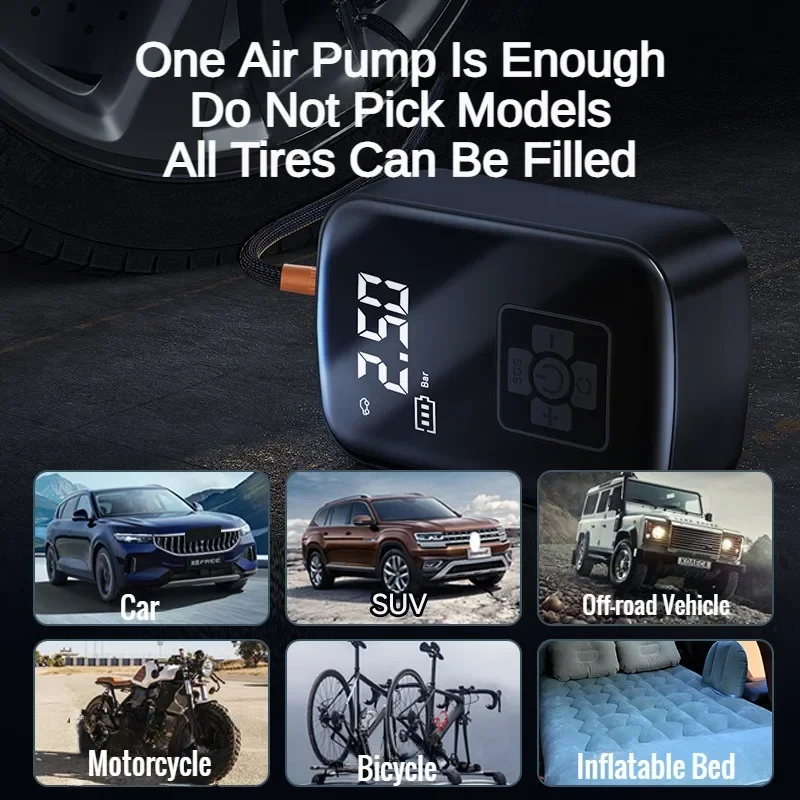 Compresseur d'air portable, po - Cordless Tire Inflator 150Psi avis et prix