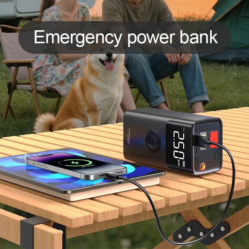 Démarreur de batterie 3-en-1 V - Portable Air Compressor 12V Digital avis et prix