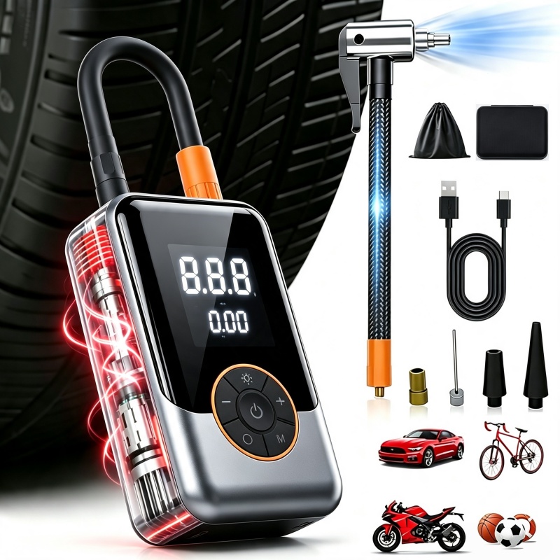 Compresseur d'air portable pou - Cordless Tire Inflator 150Psi avis et prix