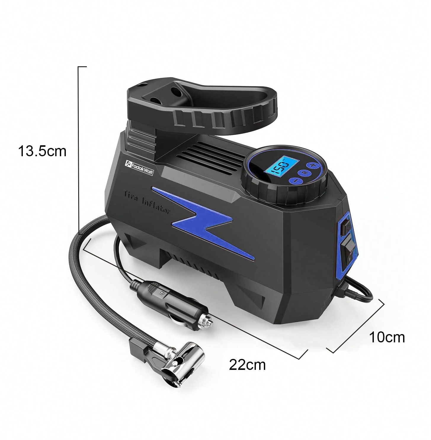 Compresseur d’air portatif pou - Portable Air Compressor 12V Digital avis et prix