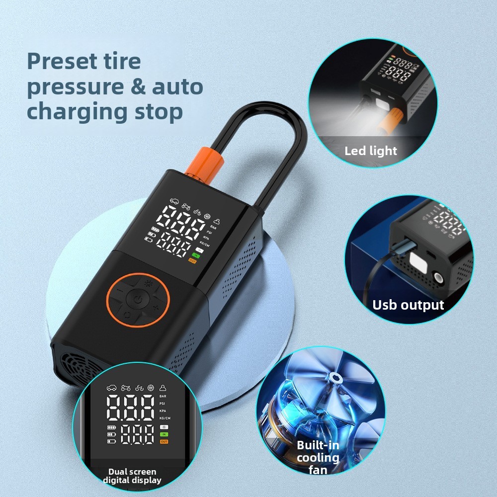 Mini compresseur d'air électri - Portable Air Compressor 12V Digital avis et prix
