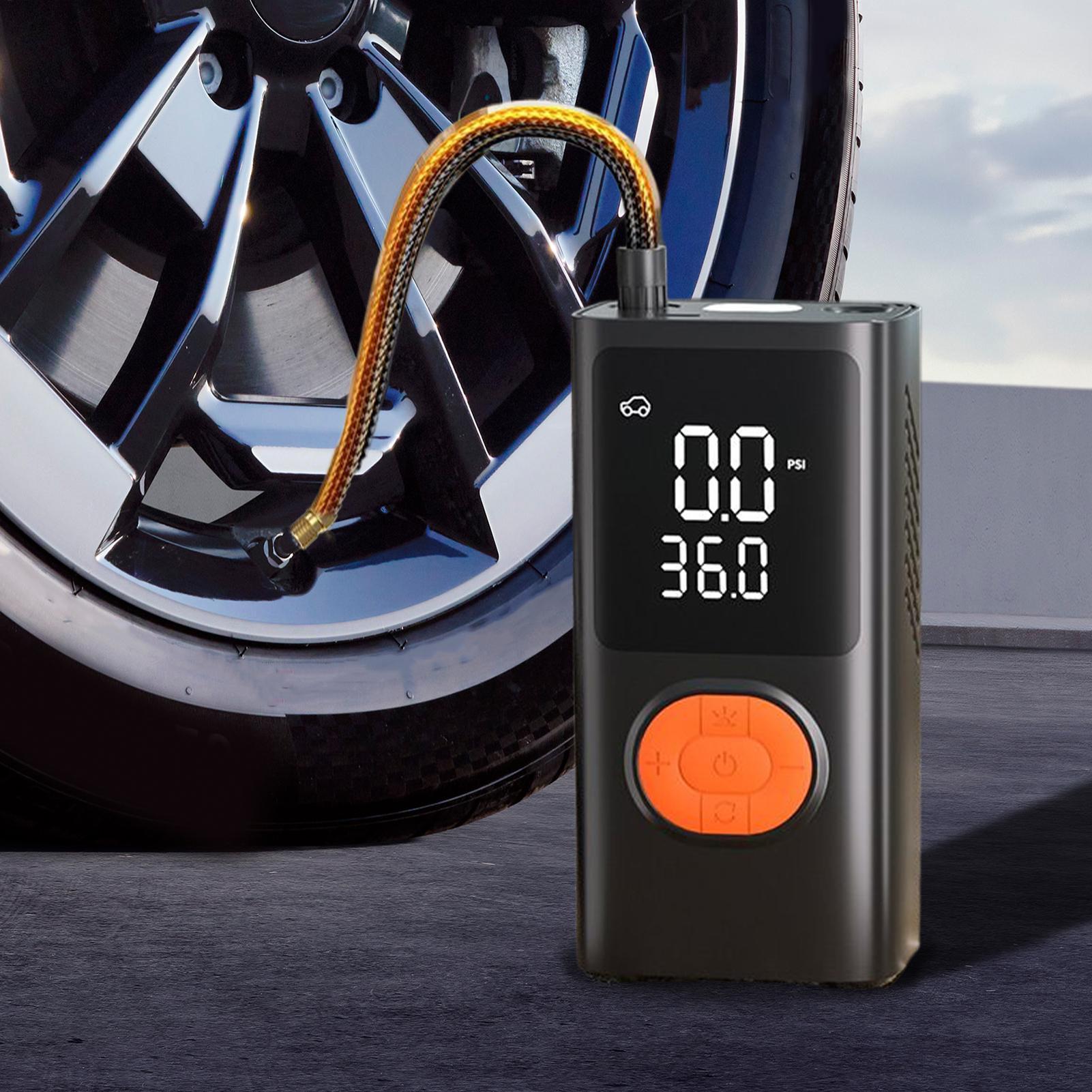 Gonfleur de pneu Portable pomp - Digital Tire Pressure Gauge Rechargeable avis et prix