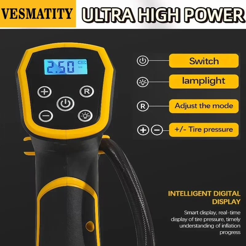 VESMATITY CQB02 Gonfleur de pn - Cordless Inflator For Car Bike Ball avis et prix