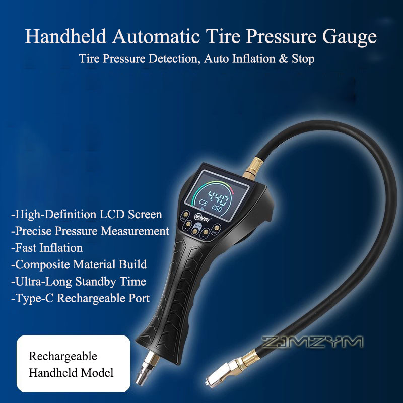 Manomètre numérique portable p - Tire Inflator With Pressure Gauge Auto Stop avis et prix