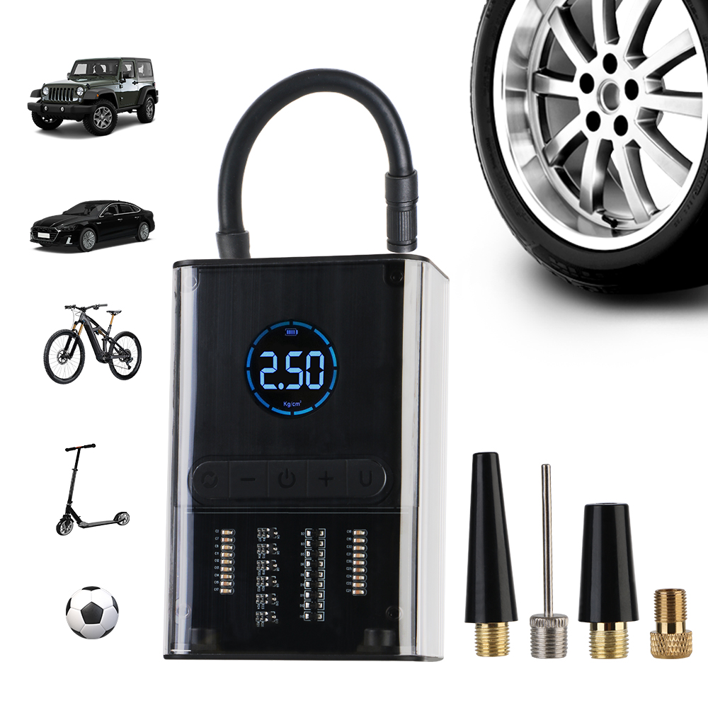 Pompe à air portable sans fil  - Portable Air Compressor 12V Digital avis et prix