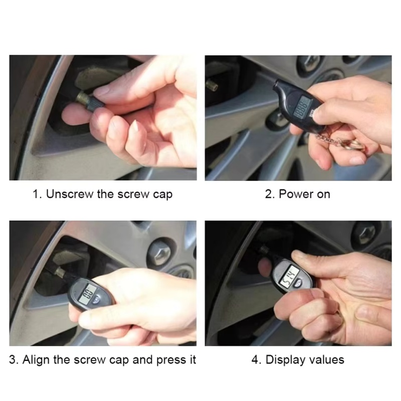 Manomètre numérique pour pneus - Digital Tire Pressure Gauge Rechargeable avis et prix