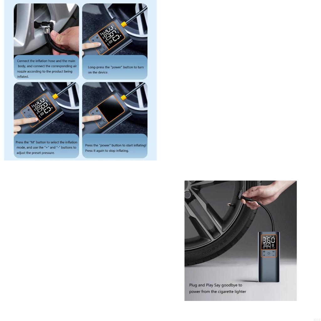 Pompes à pneu compresseur d'ai - Cordless Inflator For Car Bike Ball avis et prix