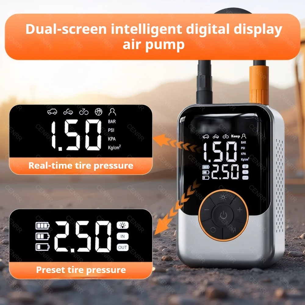 Compresseur d'air portable san - Cordless Tire Inflator 150Psi avis et prix