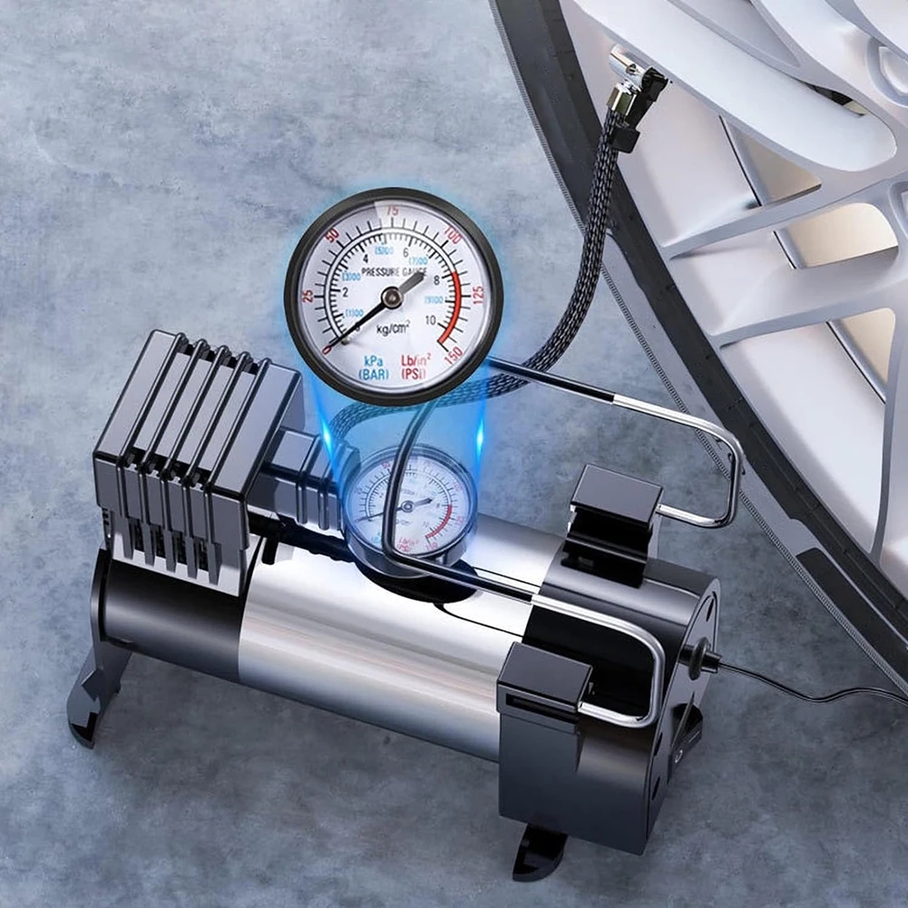 Compresseur d'air portable en  - Tire Inflator Dual Cylinder avis et prix