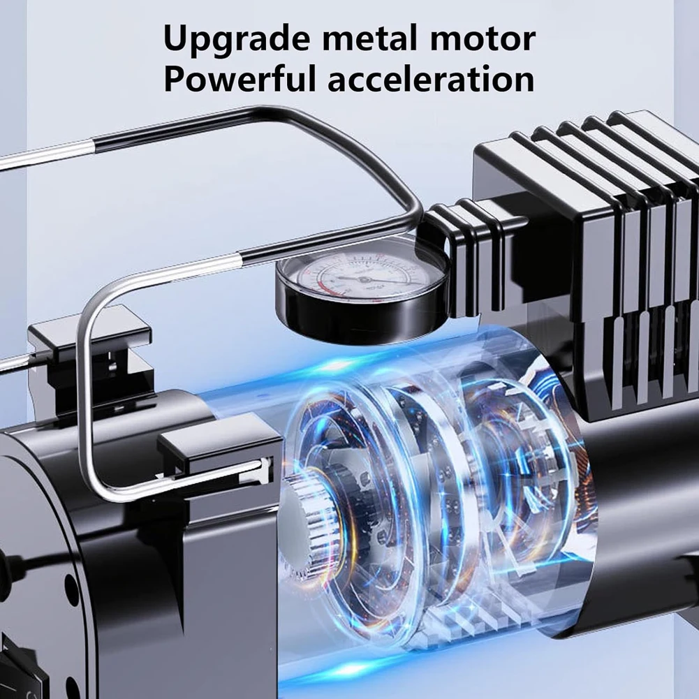 Compresseur d'air portable en  - Tire Inflator Dual Cylinder avis et prix