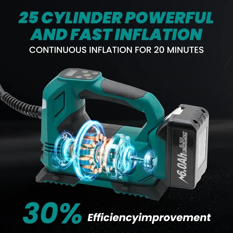 Pompe à air sans fil à batteri - Cordless Air Pump 20V Battery avis et prix