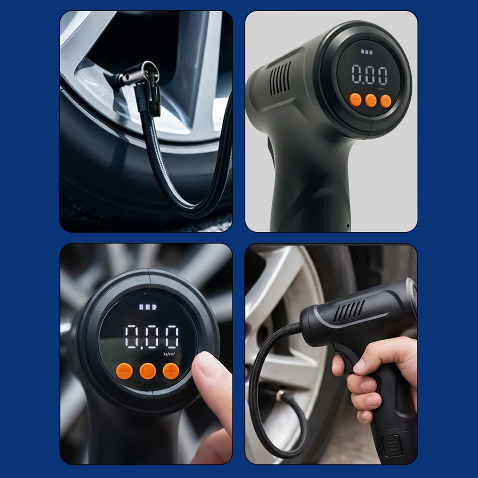 Compresseur d'air portable ave - Digital Tire Pressure Gauge Rechargeable avis et prix