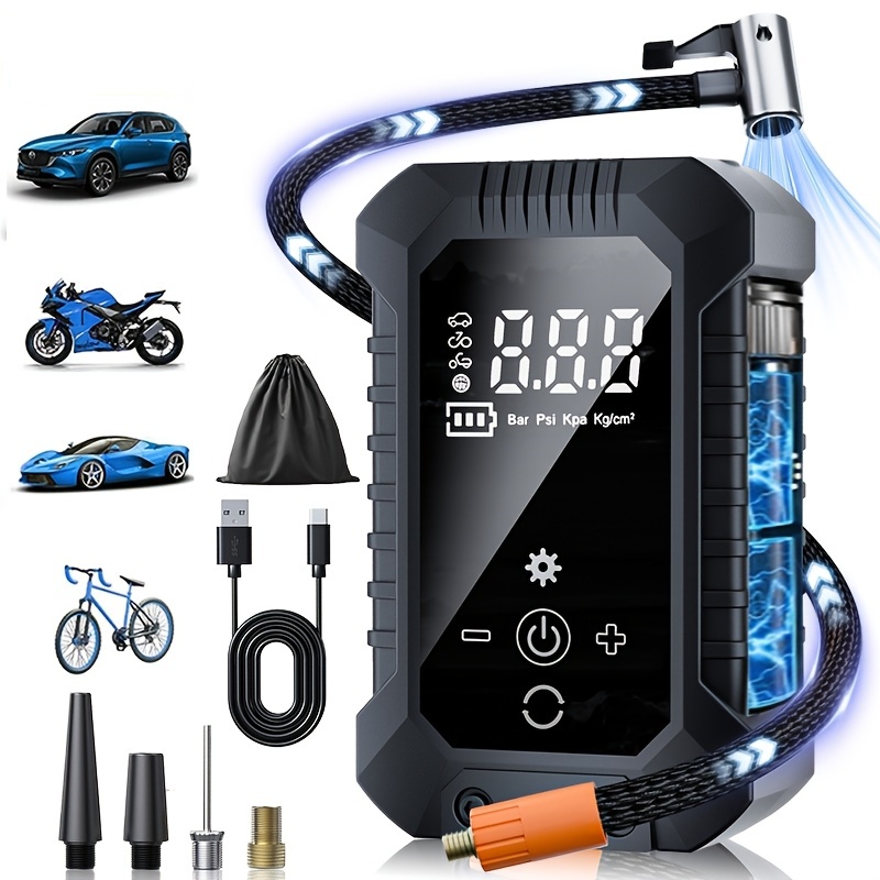 Compresseur d'air portable san - Digital Tire Pressure Gauge Rechargeable avis et prix